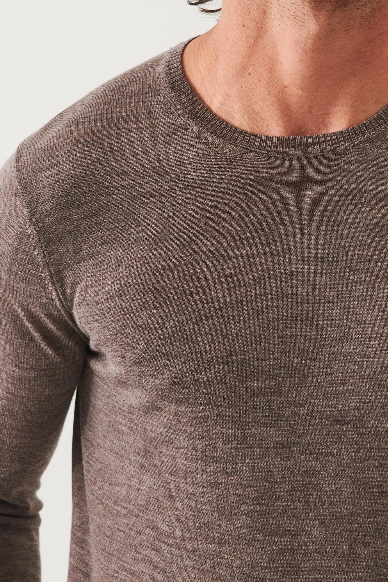 Merino Wool Crewneck - Fine Gauge