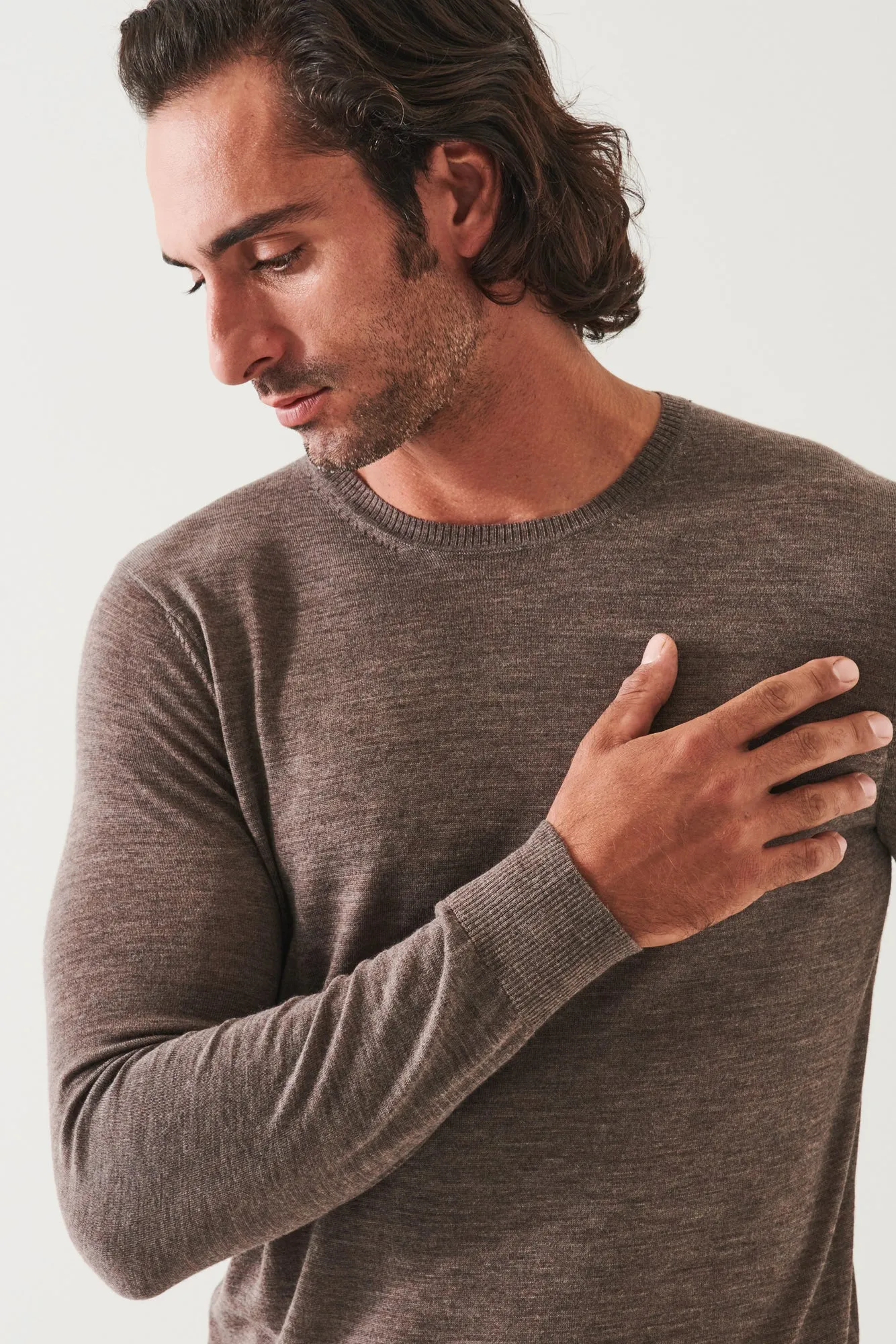 Merino Wool Crewneck - Fine Gauge