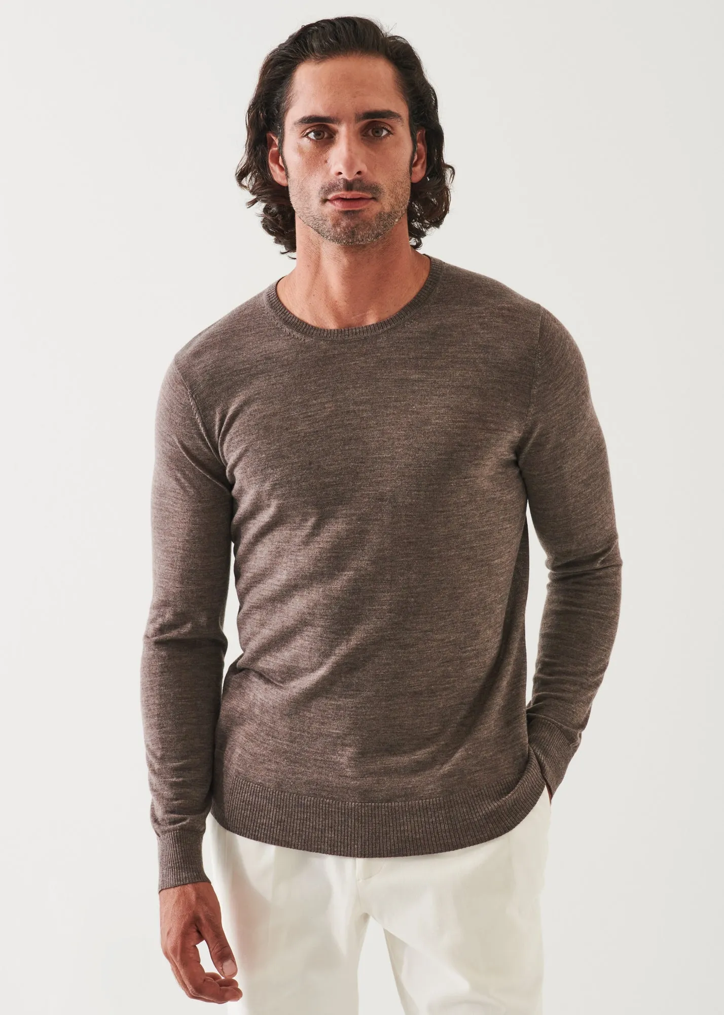 Merino Wool Crewneck - Fine Gauge