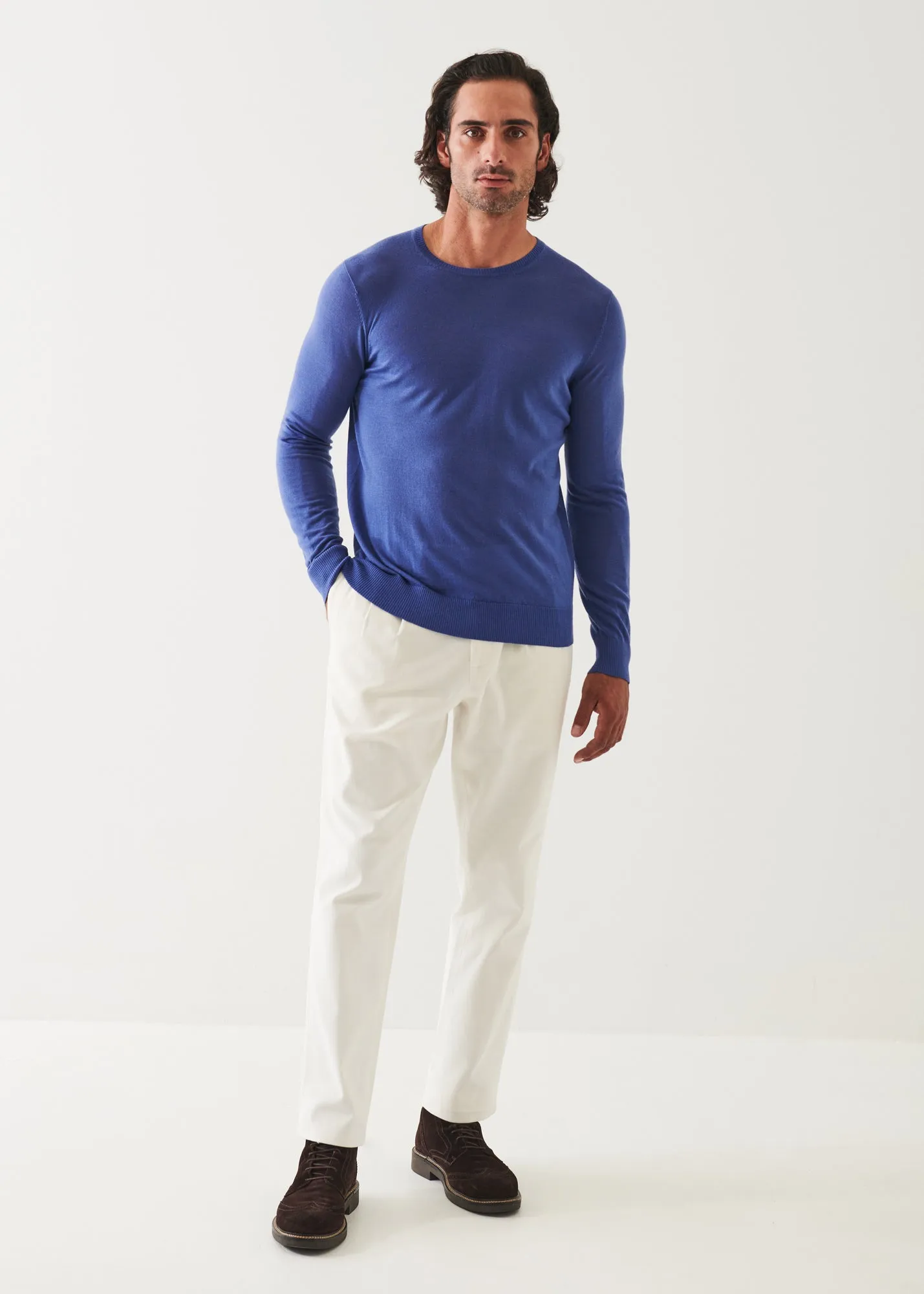 Merino Wool Crewneck - Fine Gauge