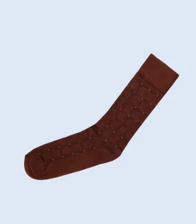 Mid-calf Men's Brown Socks - MA0568