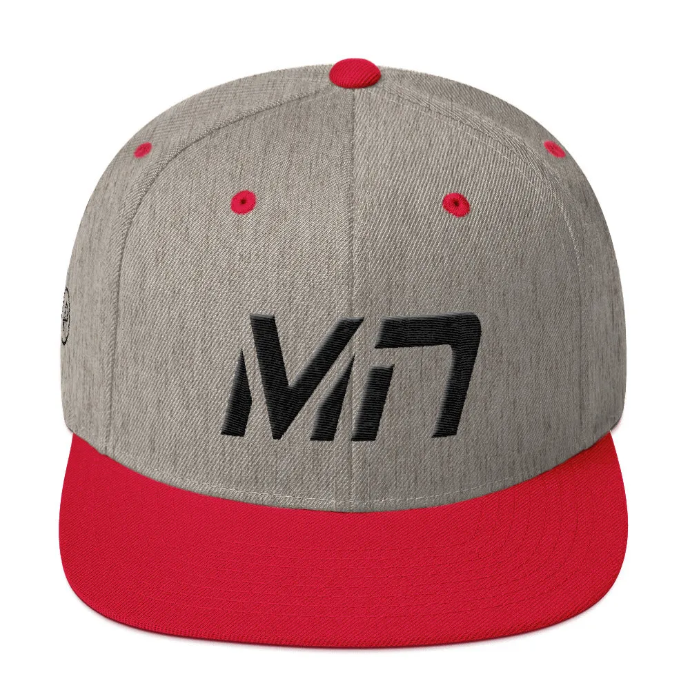 Minnesota Hat - Black Embroidered Flat Brim - Multiple Color Options - Available in MN