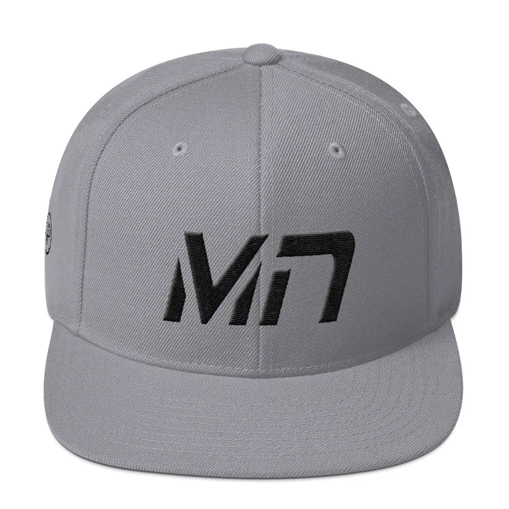 Minnesota Hat - Black Embroidered Flat Brim - Multiple Color Options - Available in MN