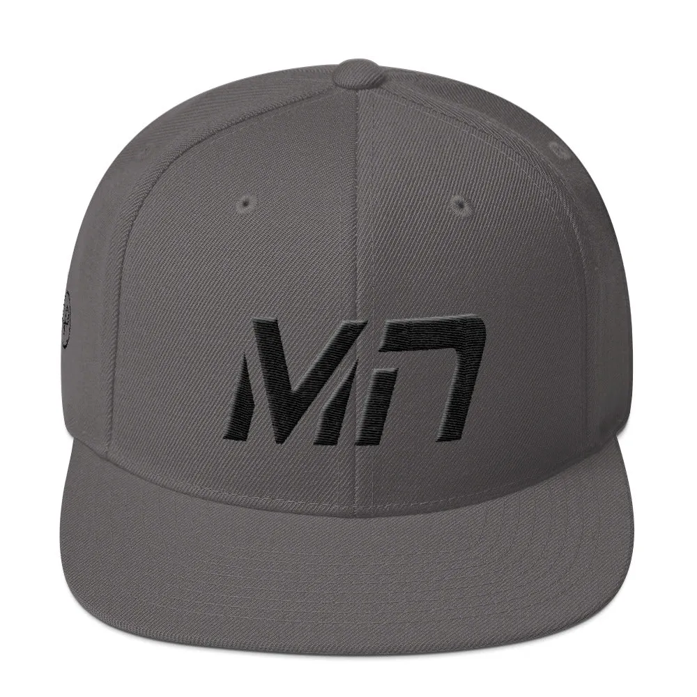 Minnesota Hat - Black Embroidered Flat Brim - Multiple Color Options - Available in MN