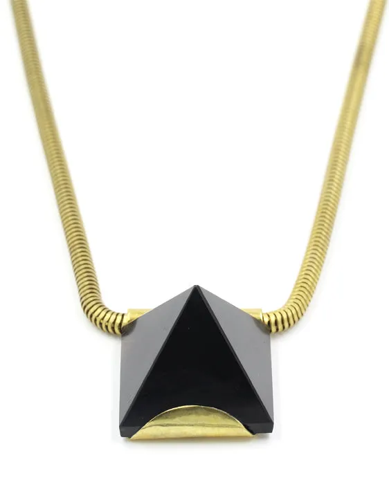 Murphy Black Pyramid Necklace for Sale