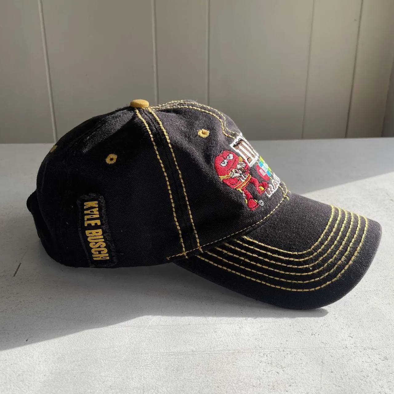 NASCAR Men's Black and Yellow Hat