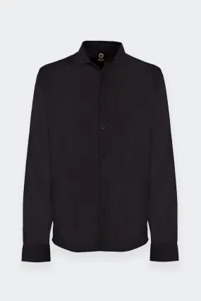 Navy Blue Filo di Scozia Shirt