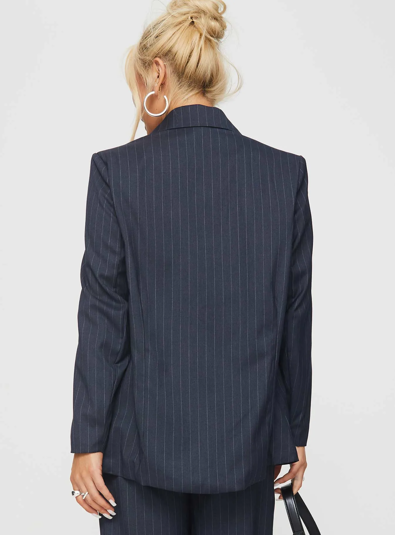 Navy Pinstripe Leaben Blazer