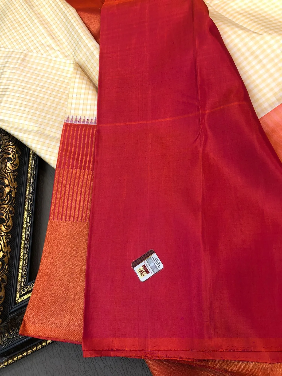 Nayantara - Pure Kanjeevaram Handloom Brocade Silk Saree with Long Temple Border - SACHI001KSD