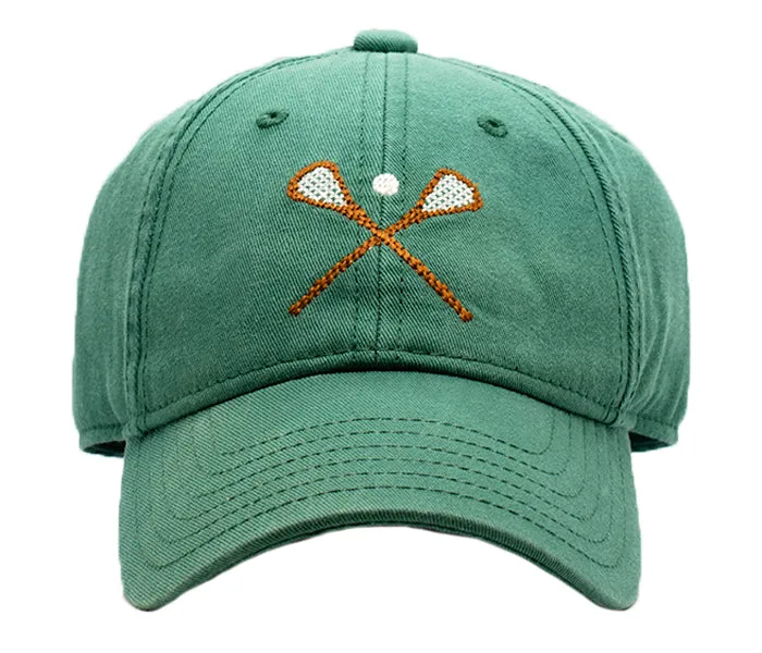 Needlepoint Lacrosse Hat - Green: Search for this product using the targeted keywords green needlepoint lacrosse hat to find the