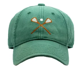 Needlepoint Lacrosse Hat - Green: Search for this product using the targeted keywords green needlepoint lacrosse hat to find the