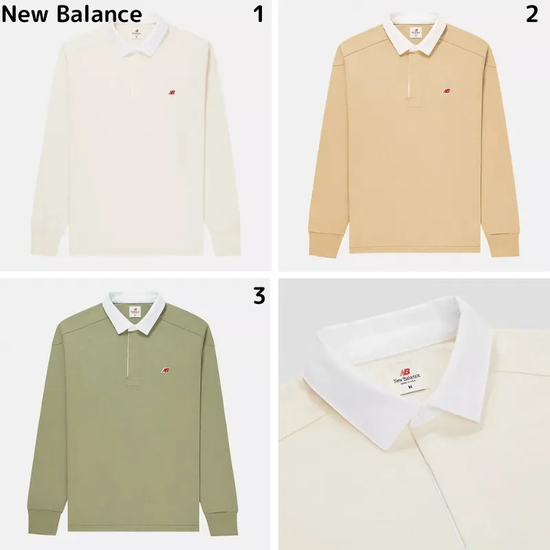 New Balance Long Sleeve Logo Polos - Unisex