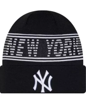 New Era Men's MLB New York Yankees Authentic Collection Cuffed Knit Hat