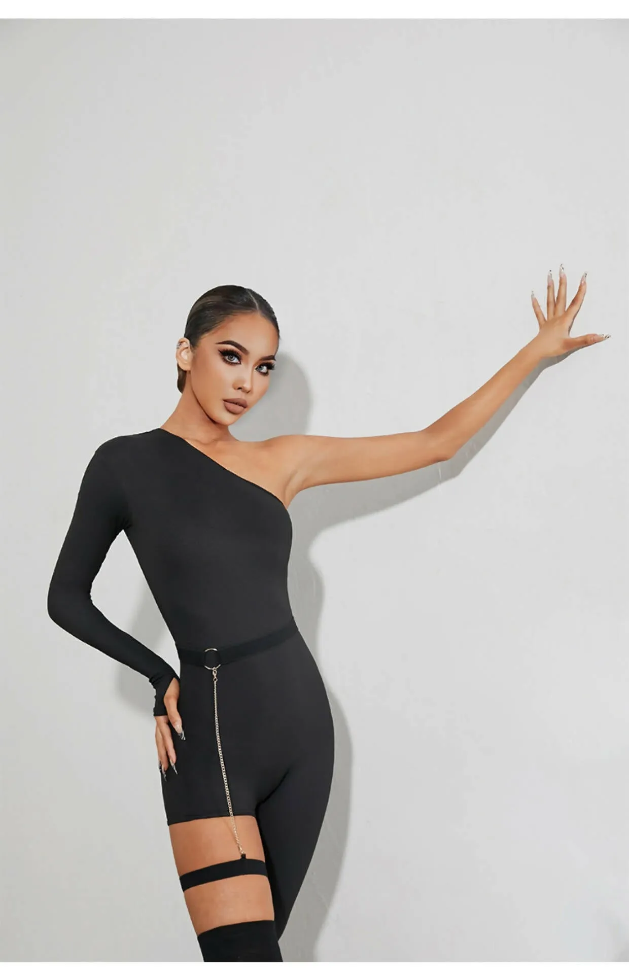 New Latin Dancewear Jumpsuit for Black Dancers | Style 2258