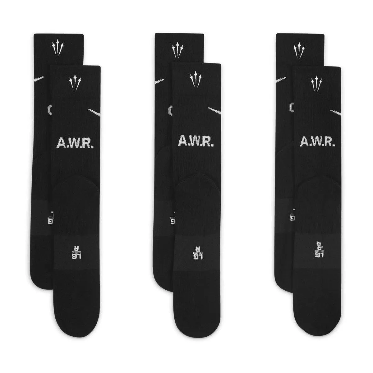 Nocta Crew Socks 3-Pack in Black