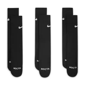 Nocta Crew Socks 3-Pack in Black