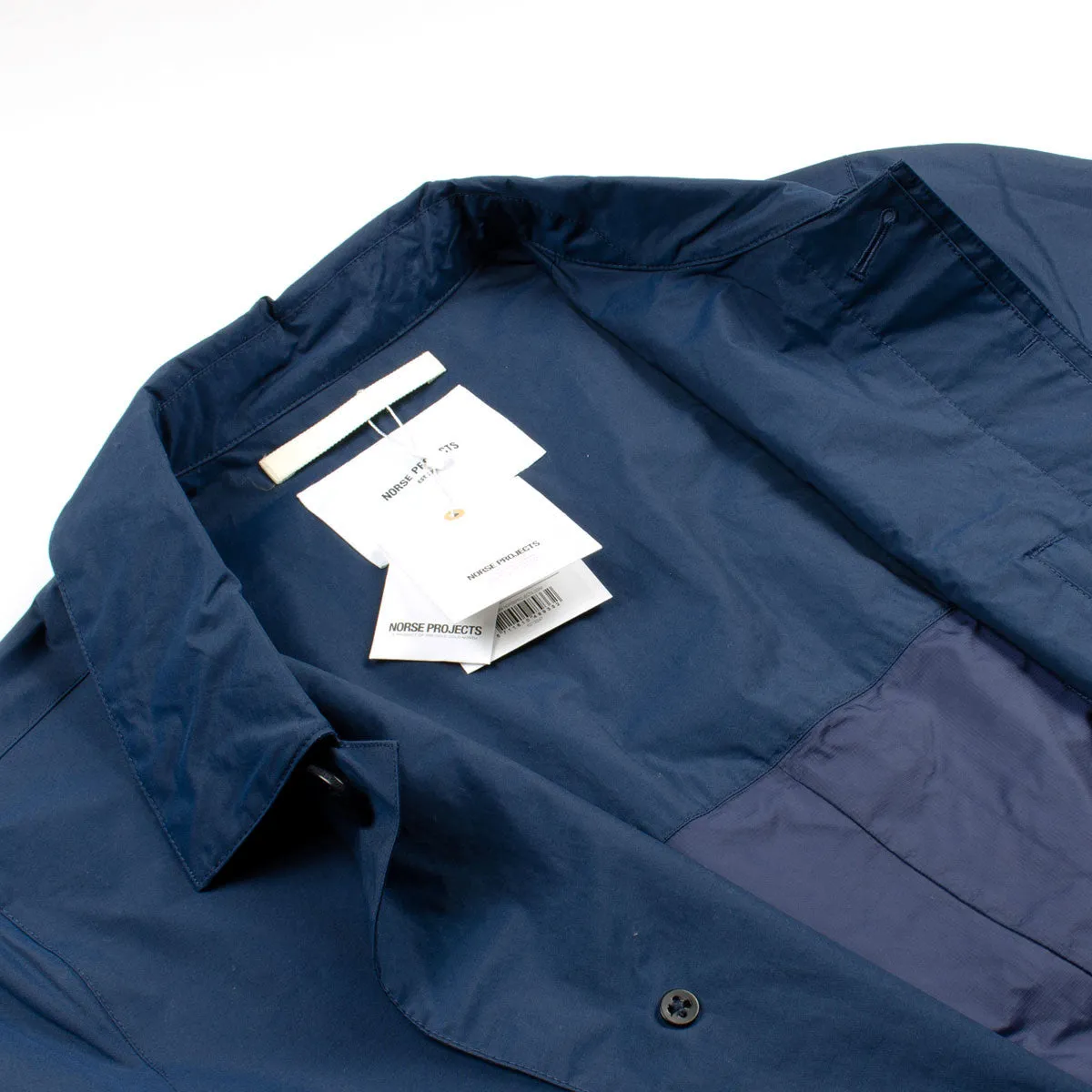 Norse Projects Raincoat - Navy Blue