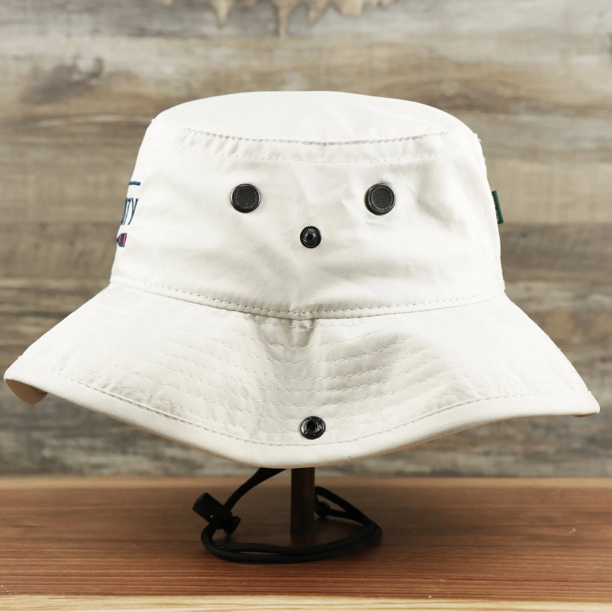 Ocean City Logo Bucket Hat | Stone Bucket Hat with Parallel Oars | New Jersey