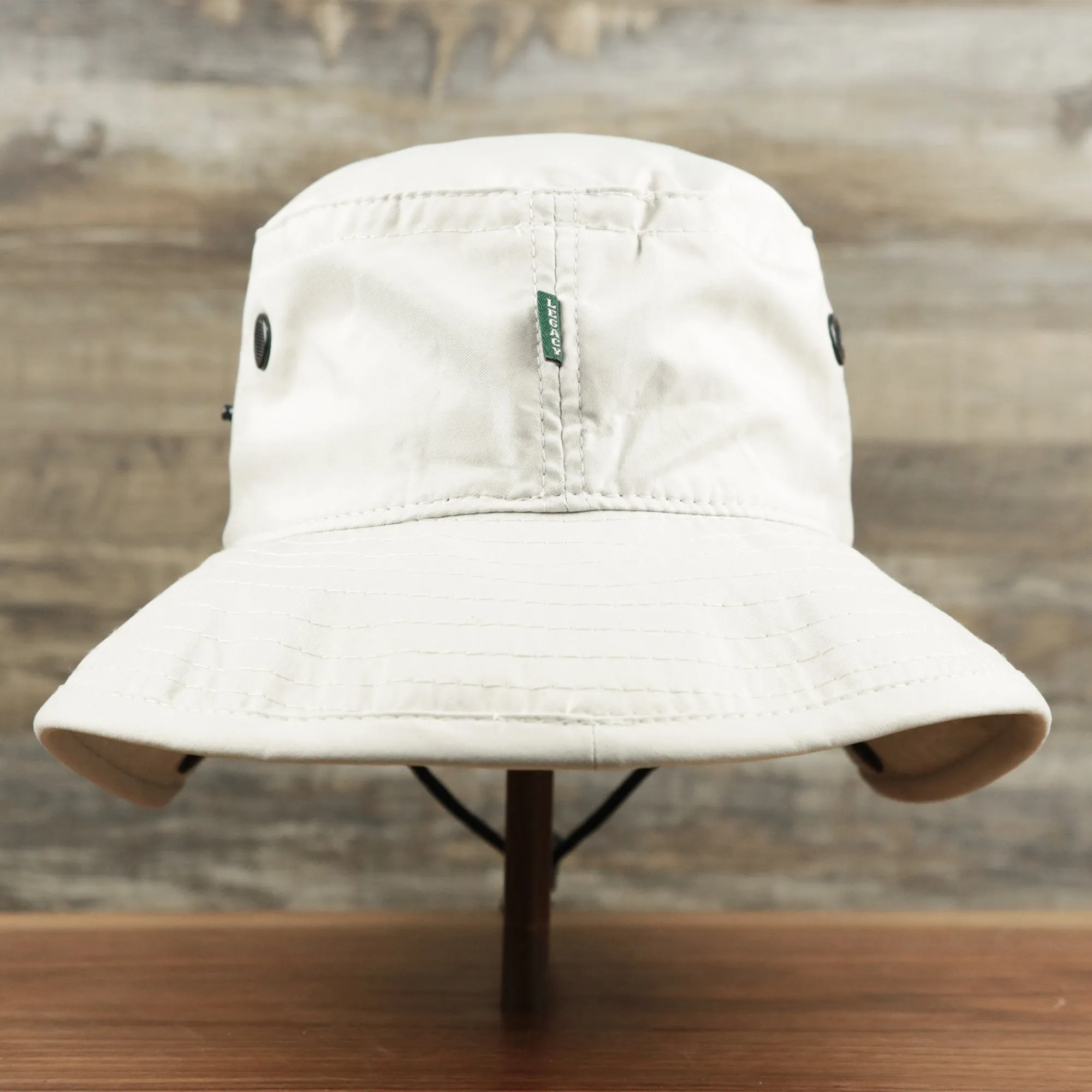 Ocean City Logo Bucket Hat | Stone Bucket Hat with Parallel Oars | New Jersey