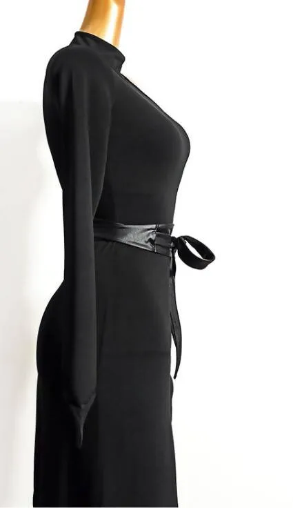 One-Shoulder Black Latin Dancewear | Product Code 637