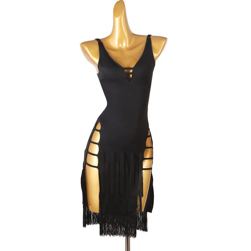 Onyx Latin Dance Dress | Shiny LQ334