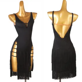 Onyx Latin Dance Dress | Shiny LQ334