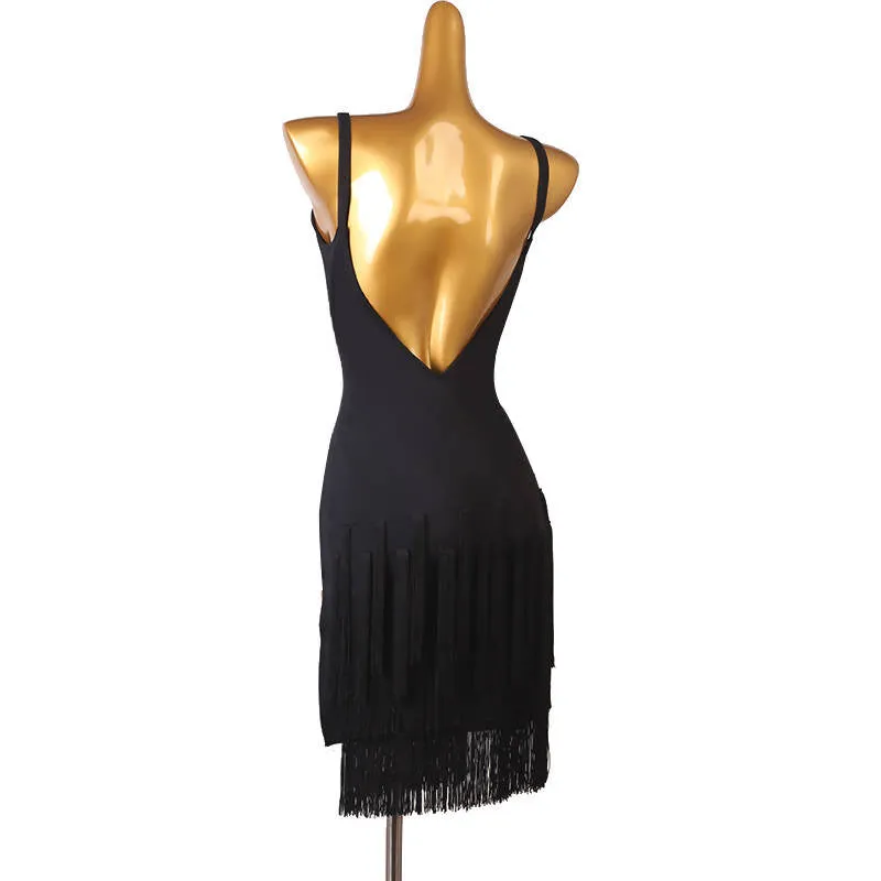 Onyx Latin Dance Dress | Shiny LQ334