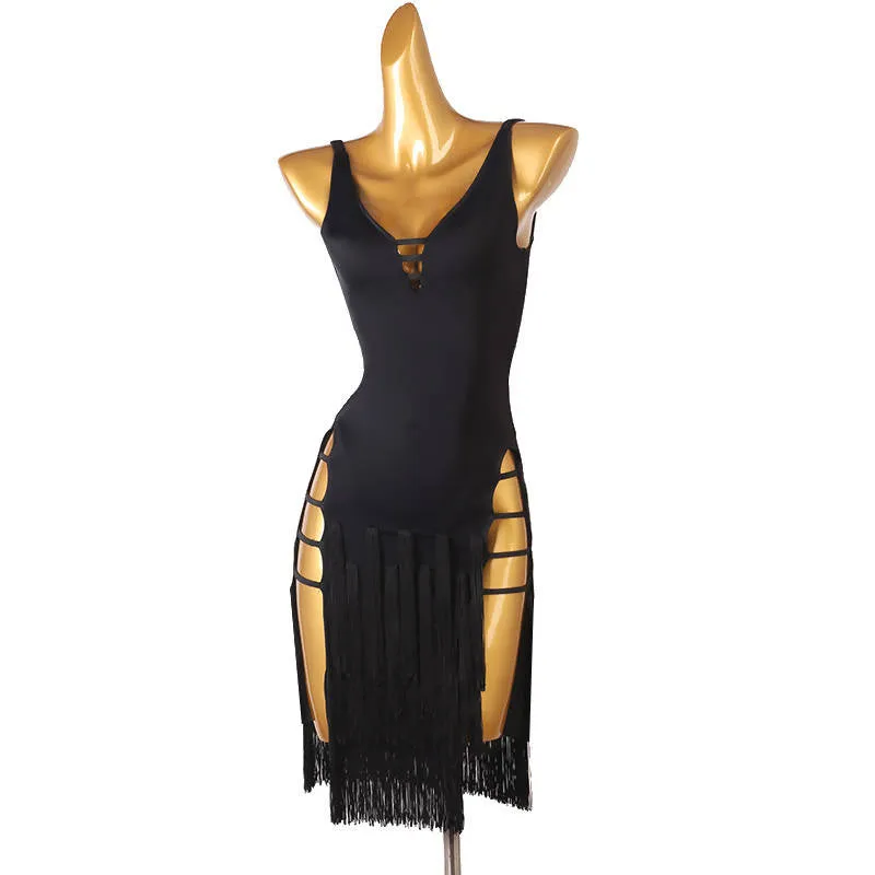 Onyx Latin Dance Dress | Shiny LQ334