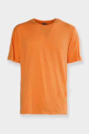 orange short-sleeve shirt