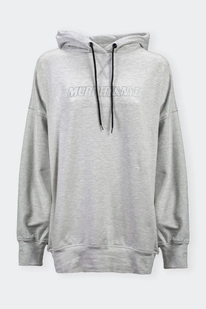 Oversized gray hoodie