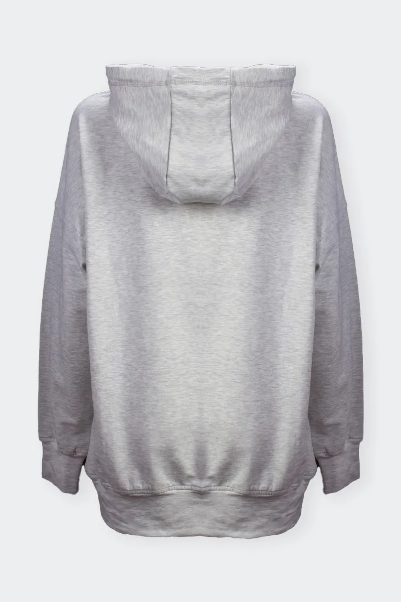 Oversized gray hoodie