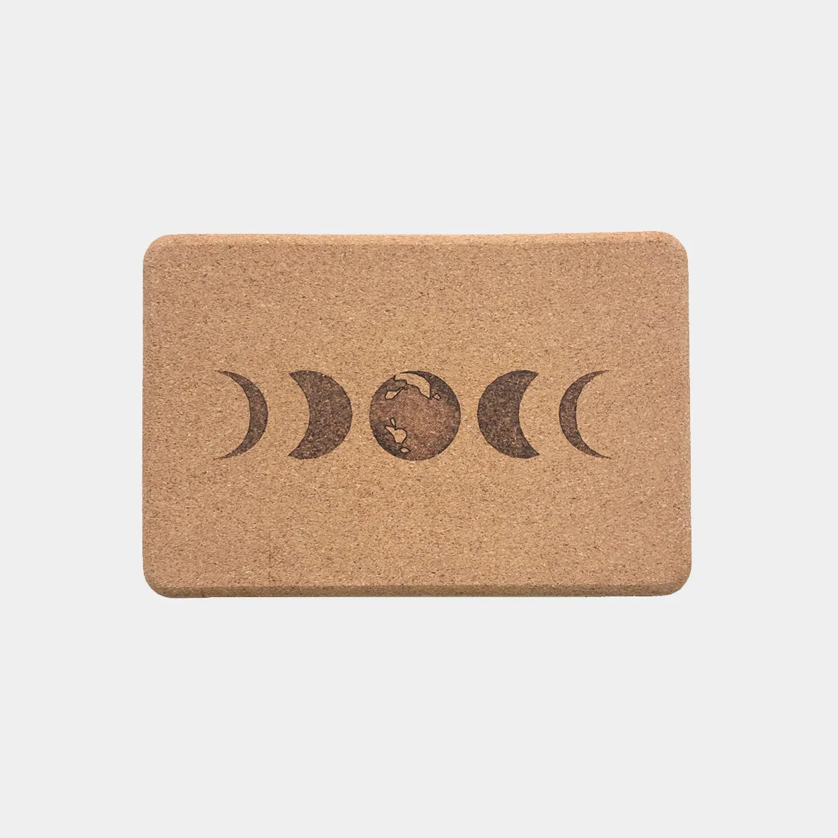 Pair of Moon Cork Yoga Blocks