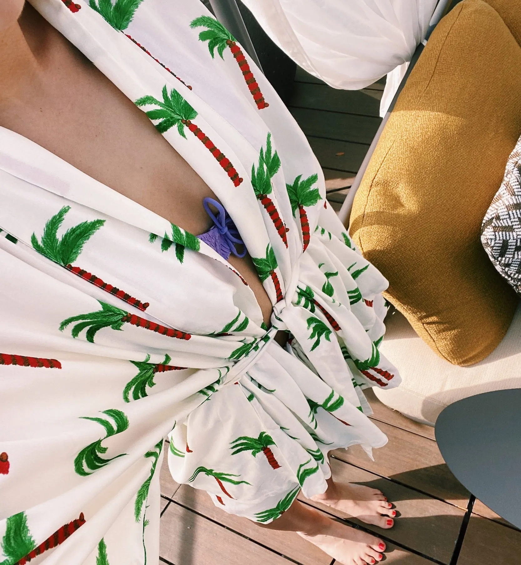 Palm Tree Kimono - Tropical Print Kimono