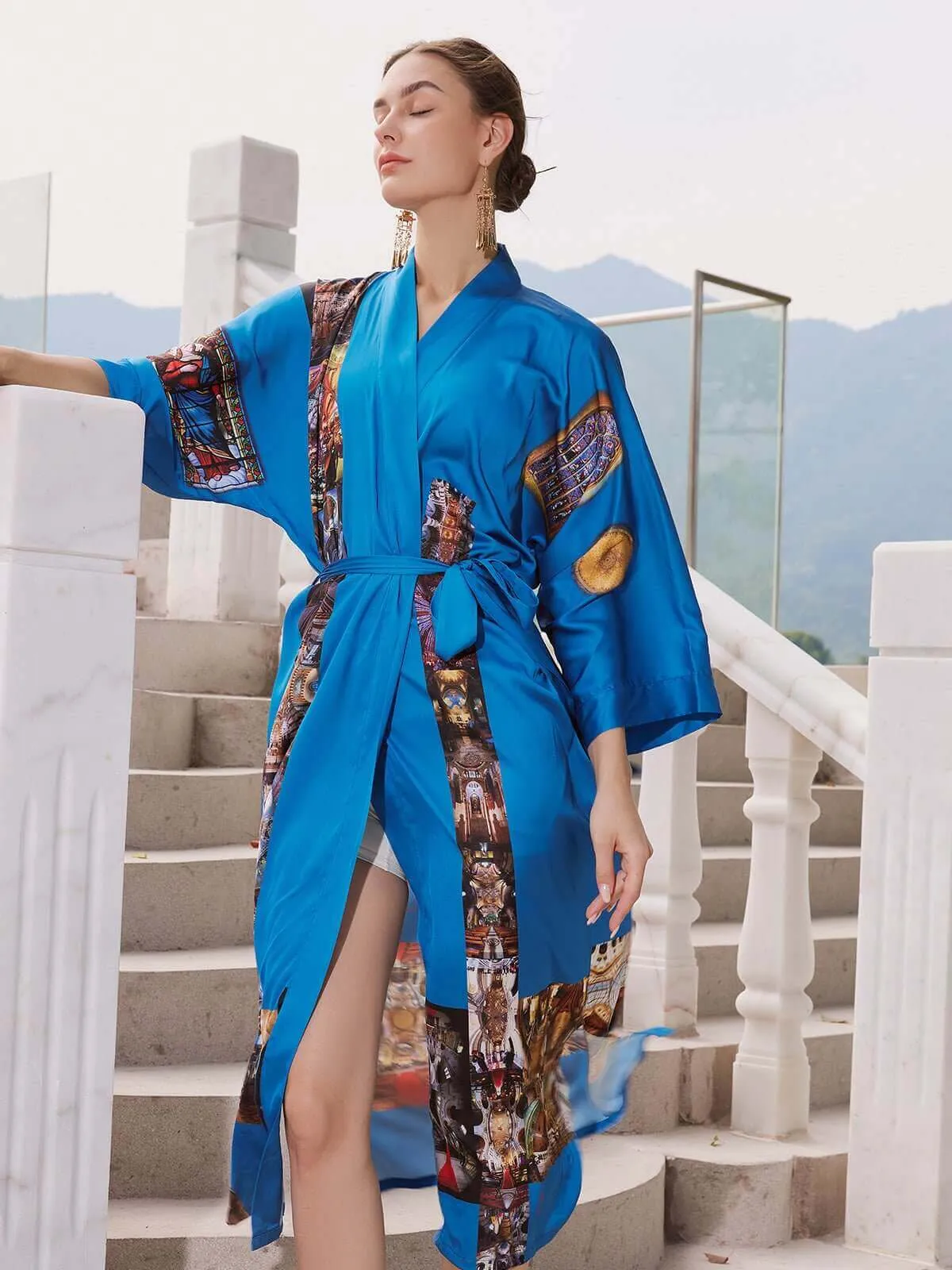 Paris Cathedral Kimono Robe - Cathedral Kimono Paris