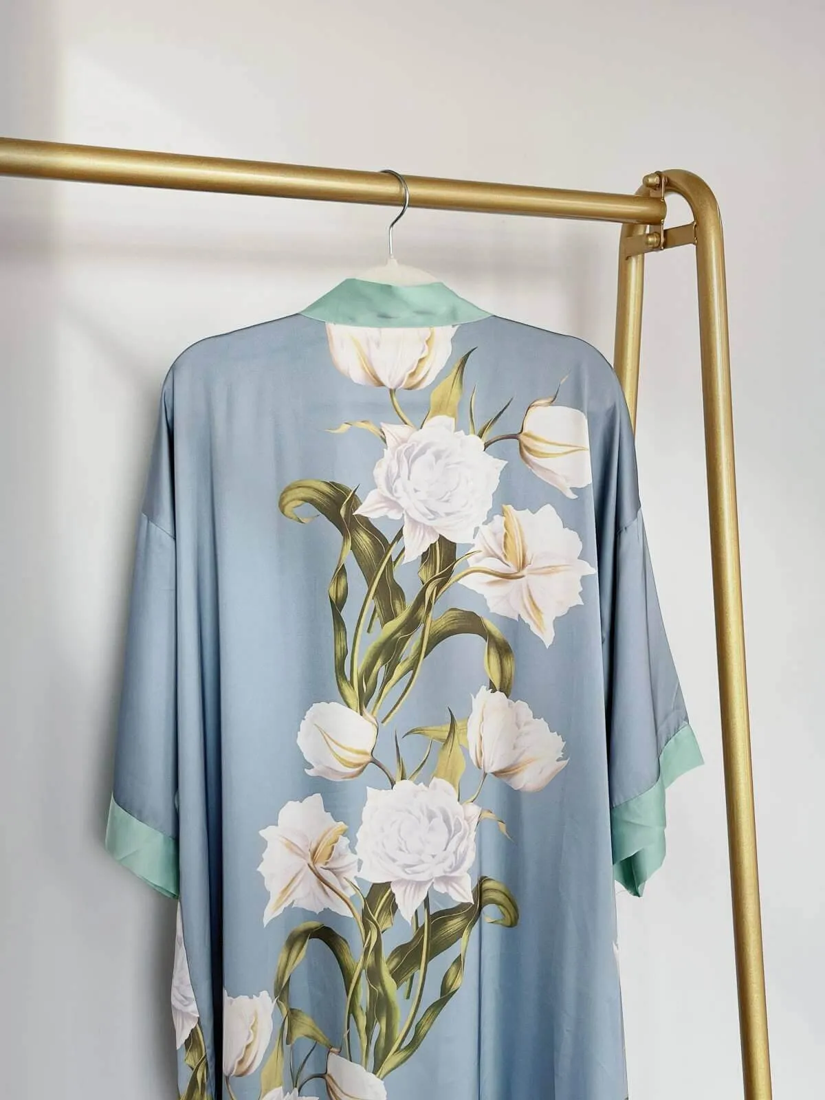 Peony Flower Kimono Robe