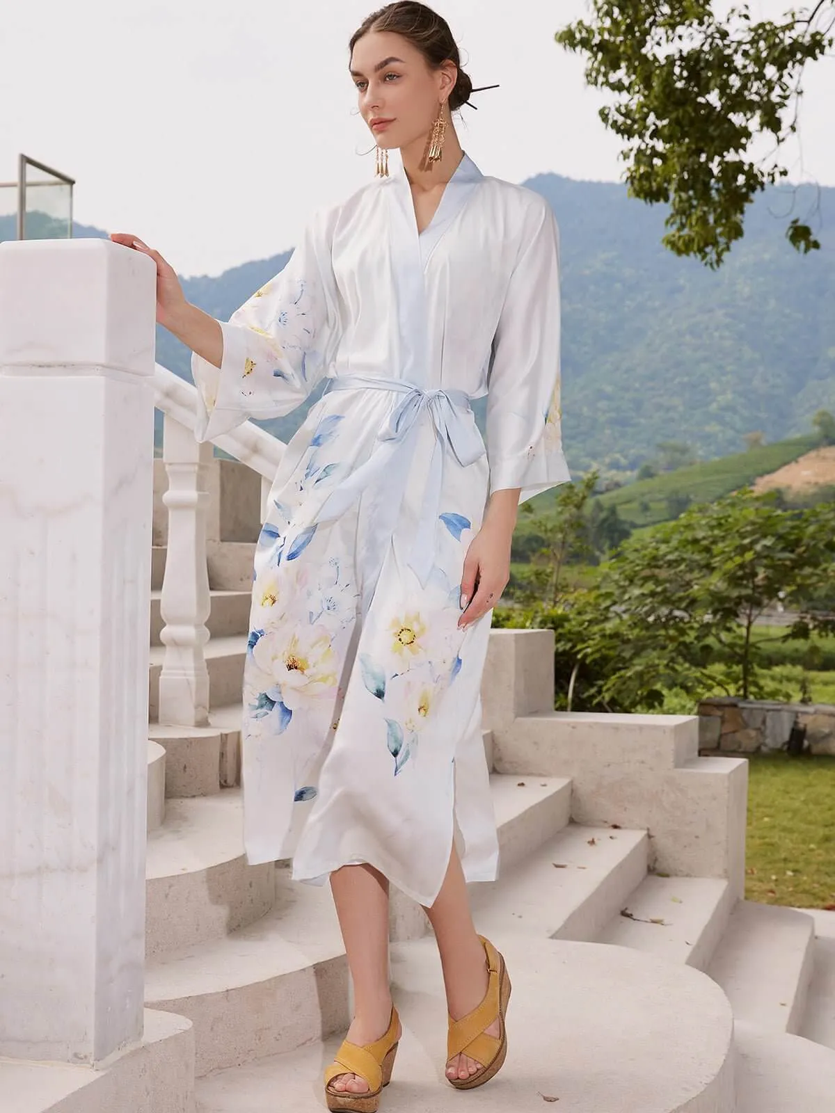 Peony Kimono Robe