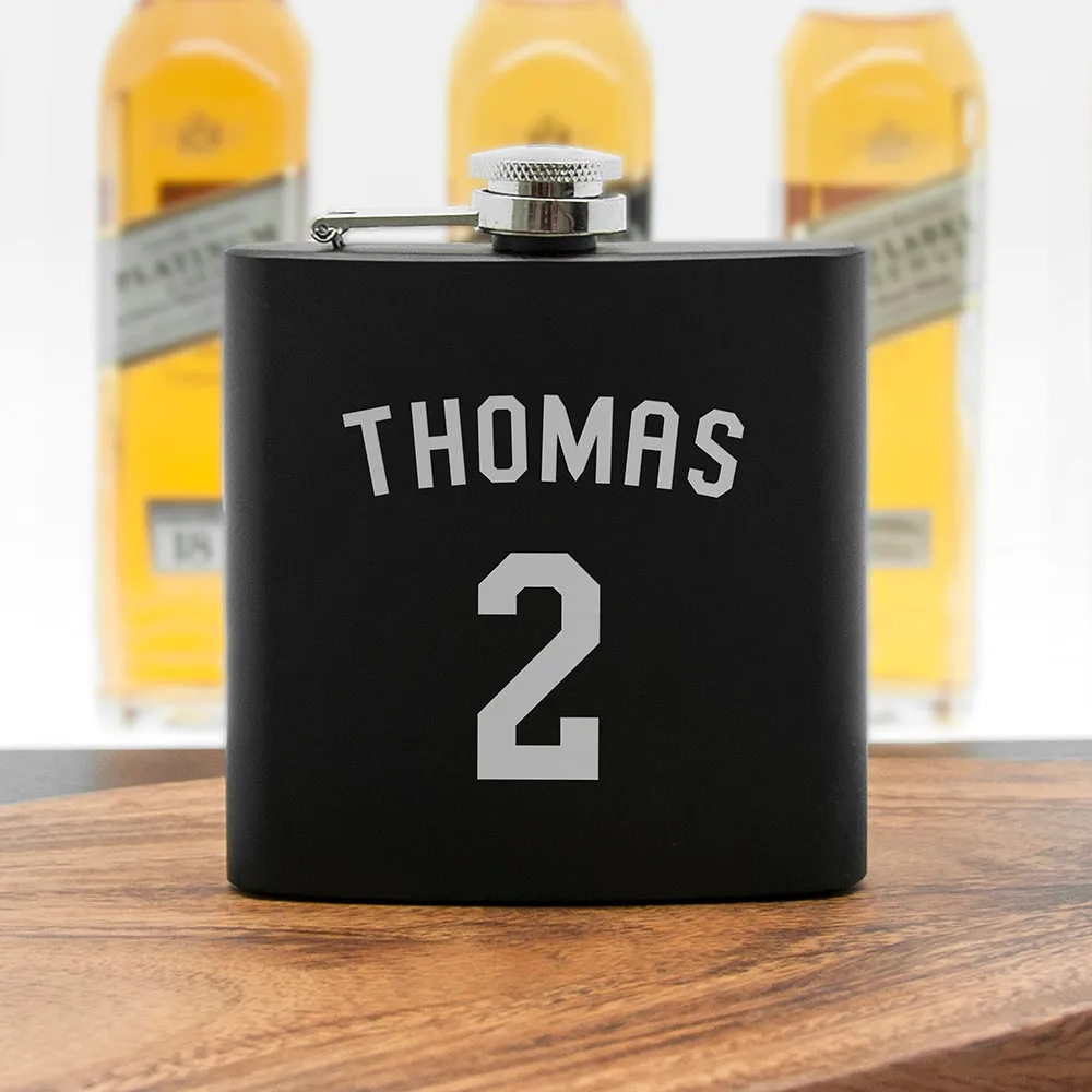 Personalised Football Shirt Hip Flask