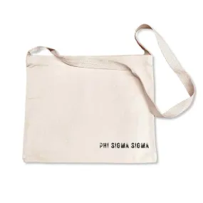 Phi Sigma Sigma Sorority Messenger Bag Cross Body Strap.