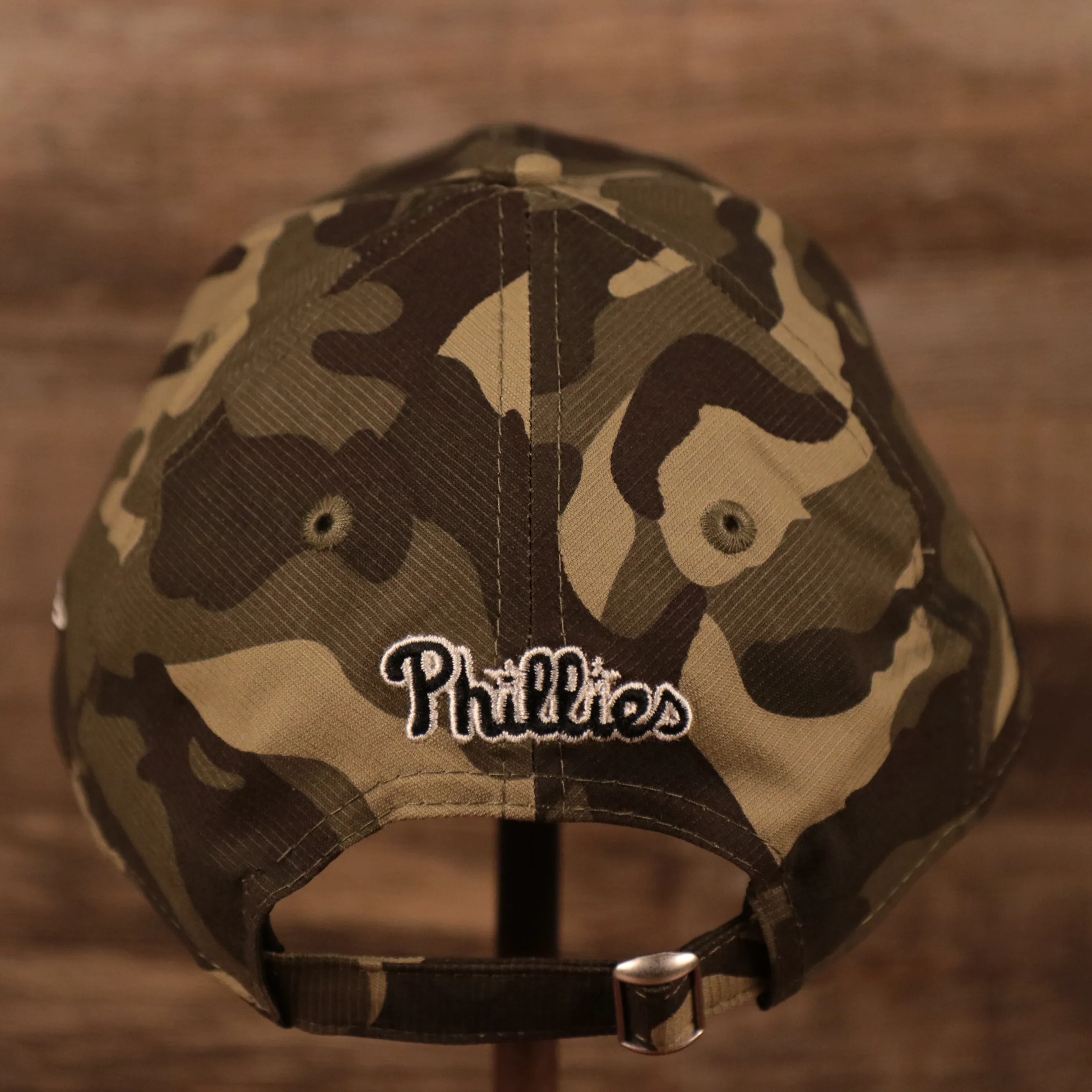 Phillies 2021 Armed Forces Day Hat | Memorial Day Cap | Woodland Camo Dad Hat