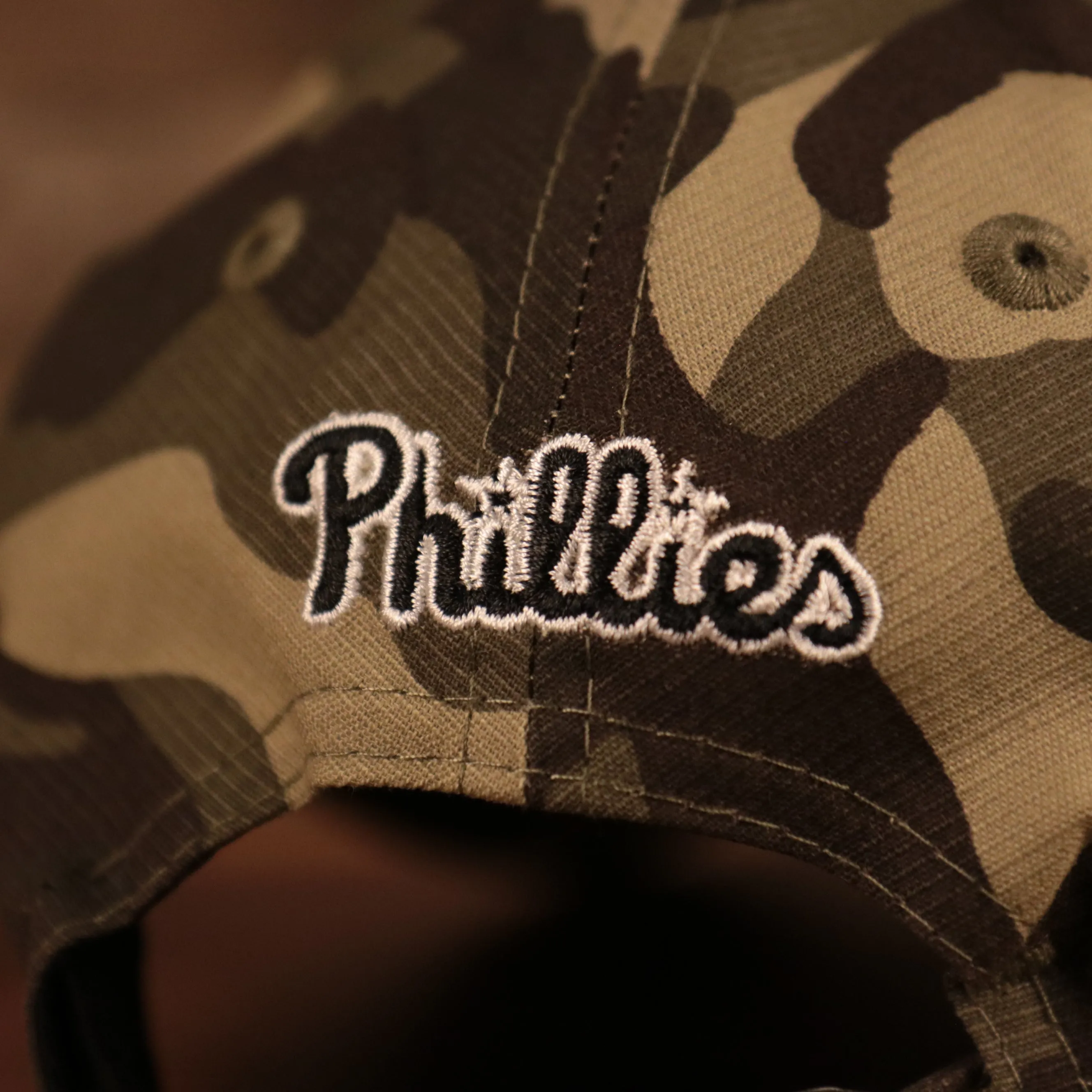 Phillies 2021 Armed Forces Day Hat | Memorial Day Cap | Woodland Camo Dad Hat