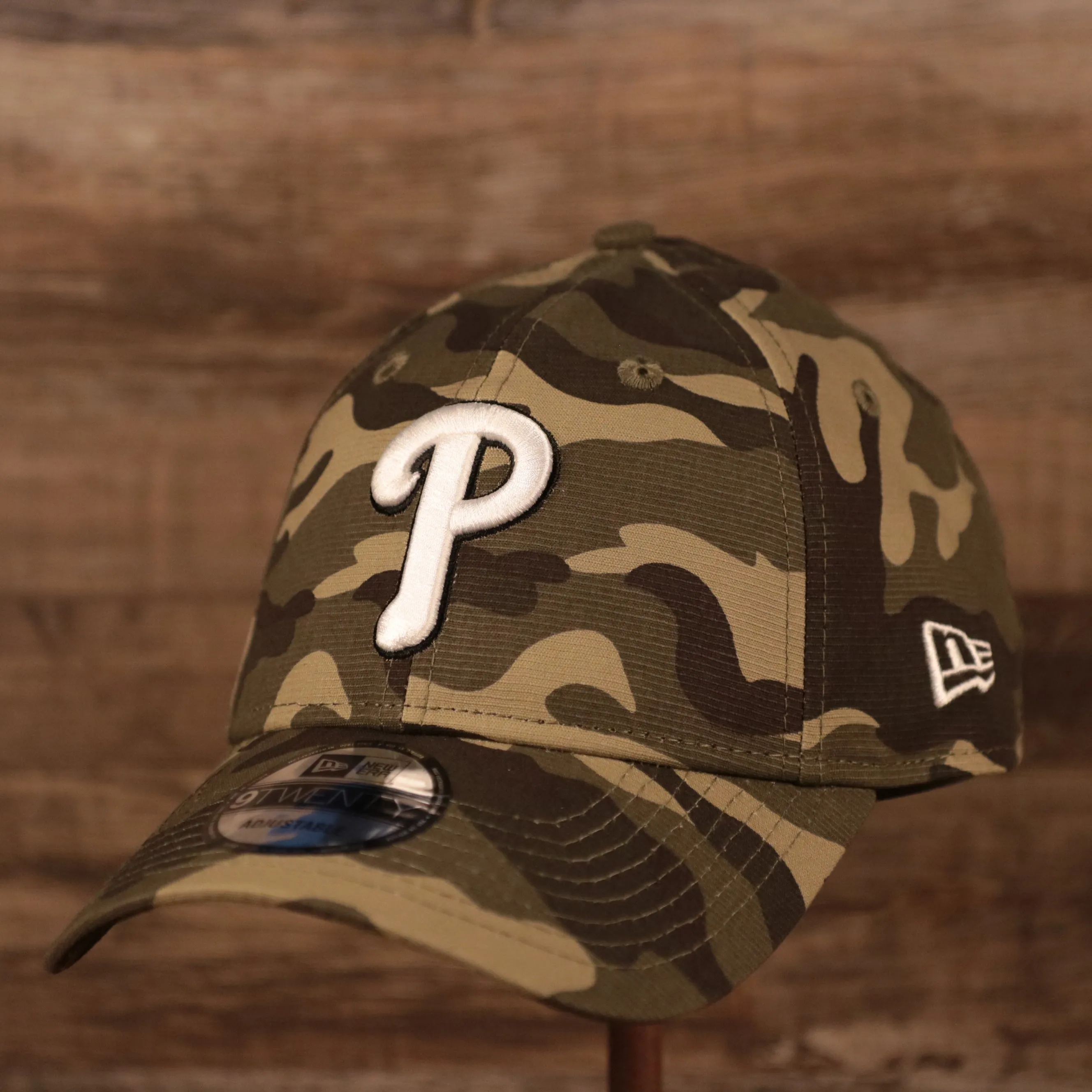 Phillies 2021 Armed Forces Day Hat | Memorial Day Cap | Woodland Camo Dad Hat