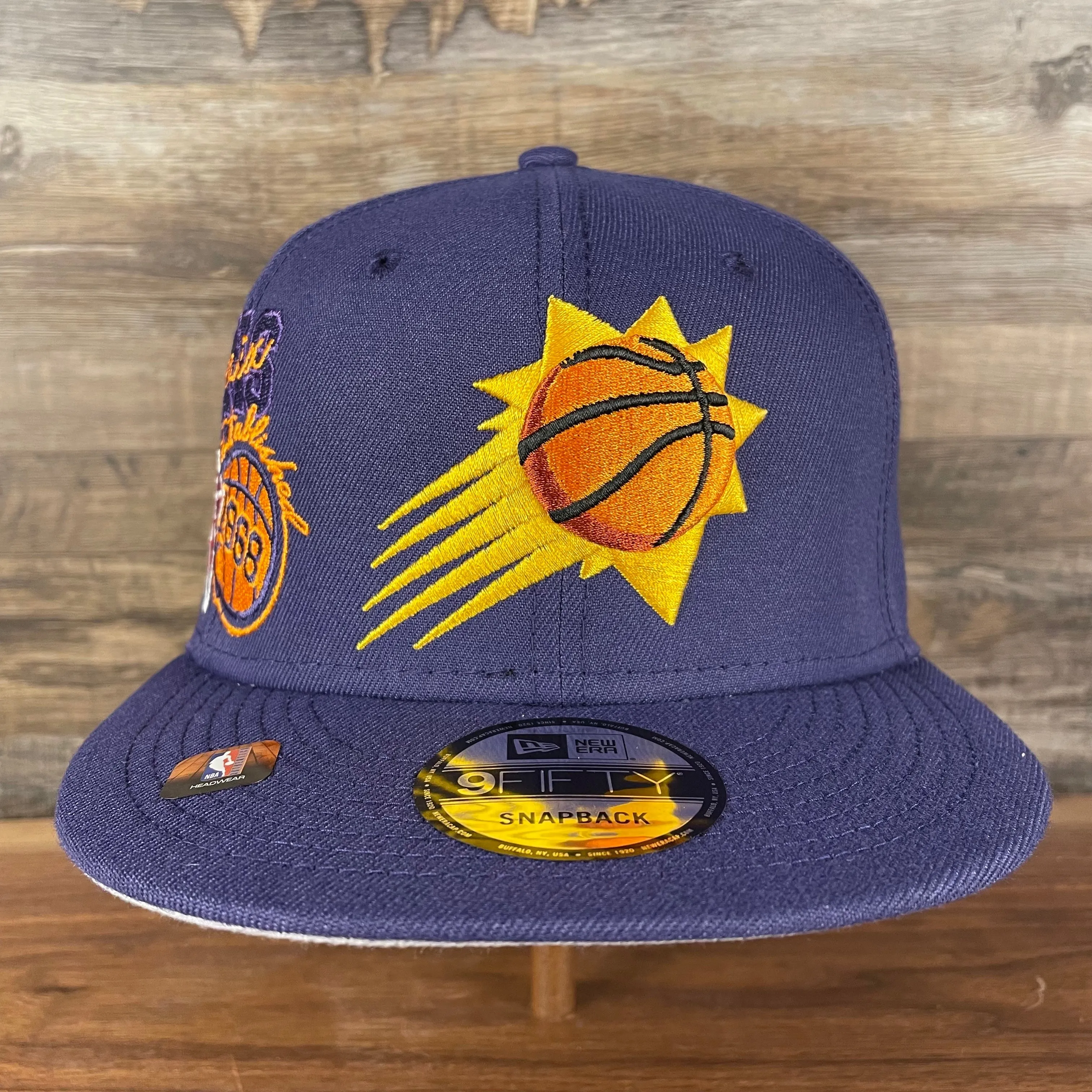 Phoenix Suns 75th Anniversary Gray Bottom Purple 9Fifty Snapback Hat | Official NBA Merch