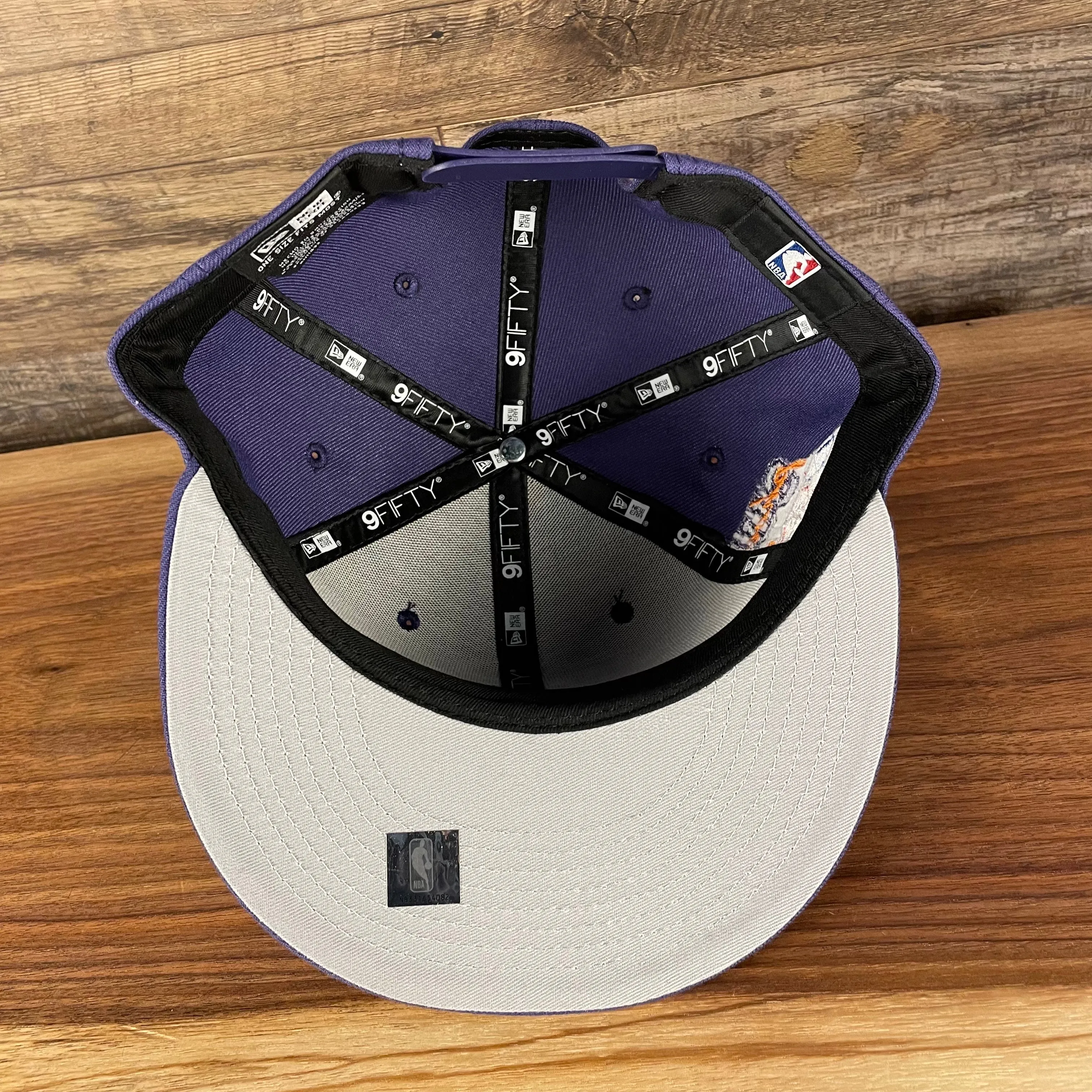 Phoenix Suns 75th Anniversary Gray Bottom Purple 9Fifty Snapback Hat | Official NBA Merch