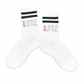 Pi Beta Phi Sorority Striped Cotton Crew Socks with Greek Letters for Big and Little