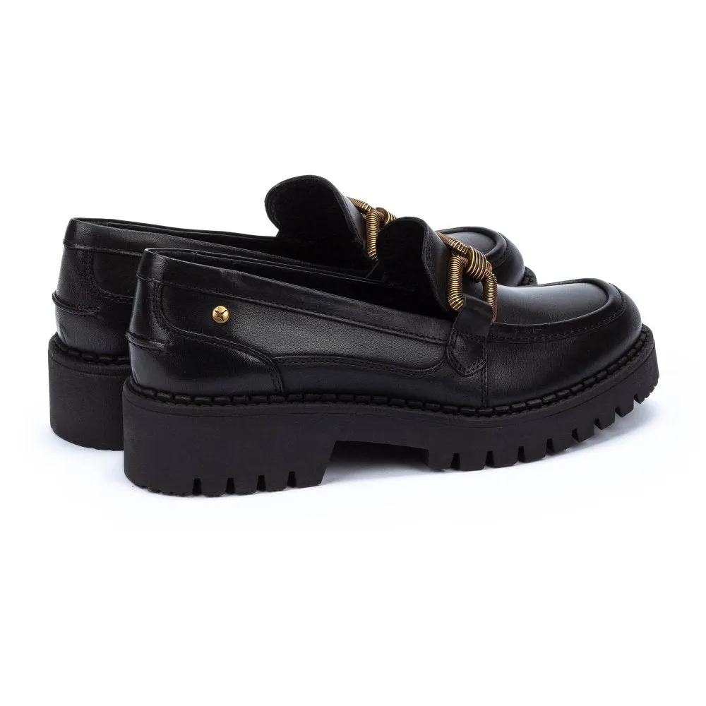 Pikolinos Aviles W6P-3742 Women's Platform Loafers Black