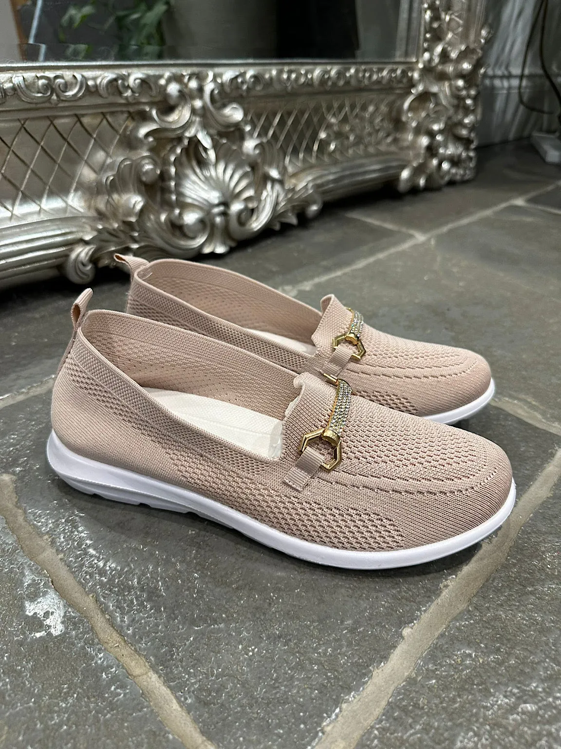 Pink Cushion Comfort Slip-On Shoes.