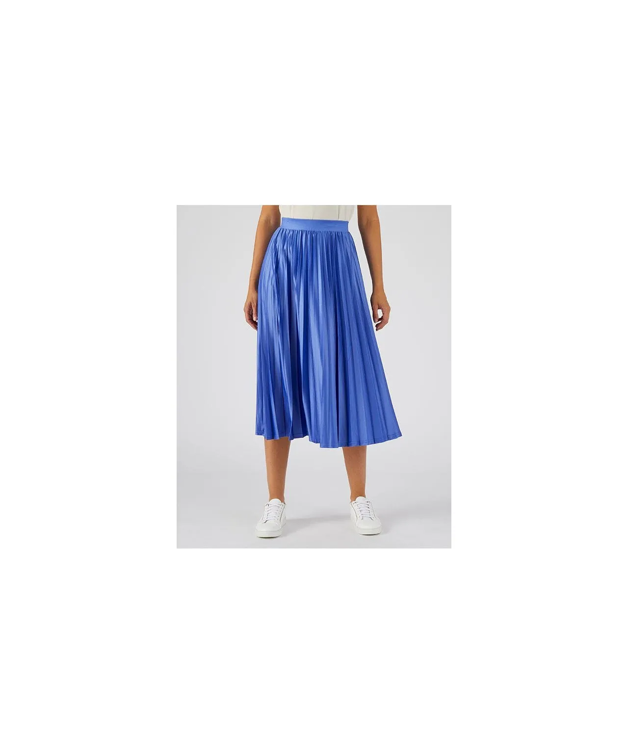 Pleated Jersey Skirt