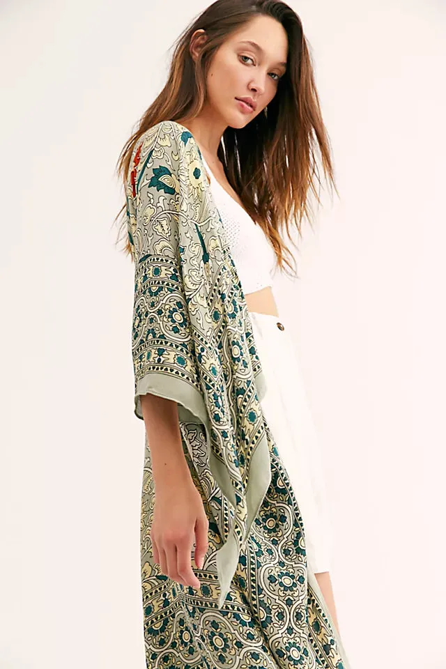 Print Kimono - Free People Magic Dance Border