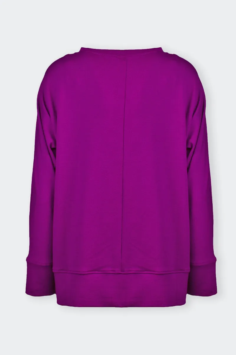 Purple Oversized Sweater