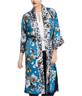 Rachel Roy Womens Floral Rebel Kimono Sweater